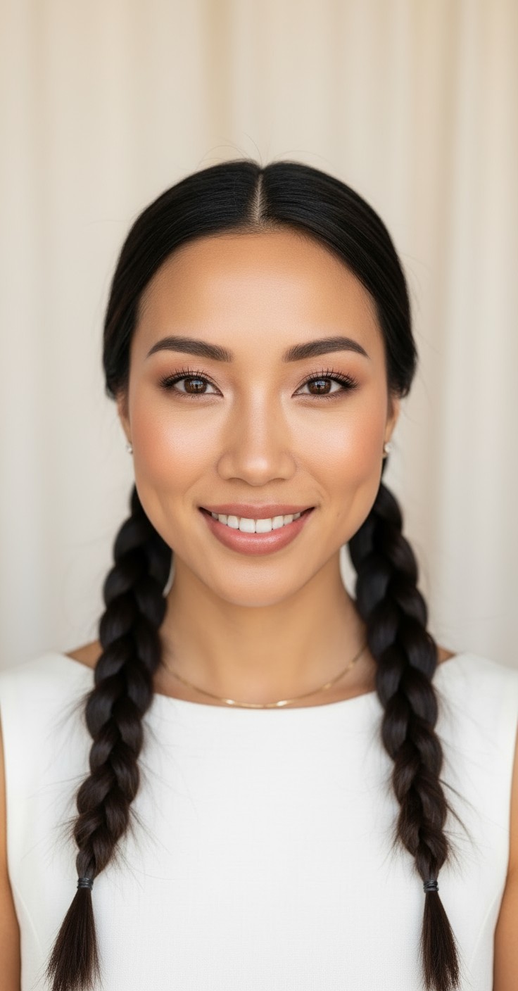 After 2 French Braids